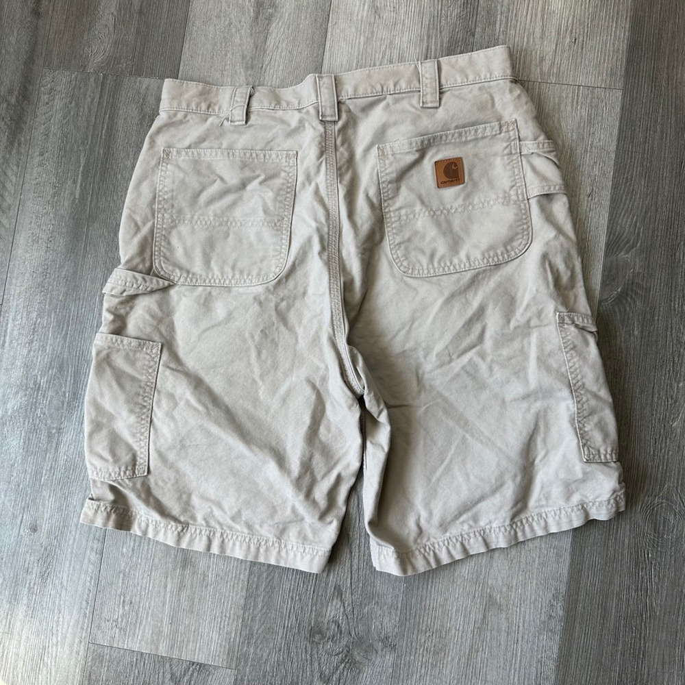Vintage Y2K Carhartt B147 Tan Cargo Workwear Shorts Men's 36 Original Fit